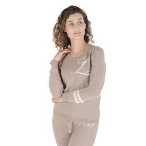 Crown of Edinburgh Cashmere Cashmere Loungewear SetRelaxed Fit Women Camel